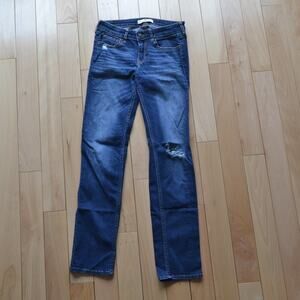 Hollister Denim Blue Jean Straight Leg Jeans Size 27